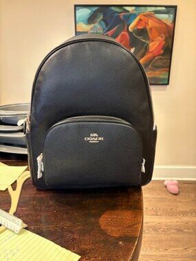 Brand New- new Used Black Large Coach Back pack